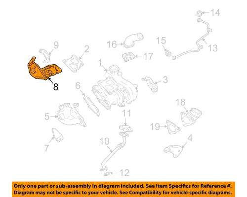 Mitsubishi oem 08-15 lancer turbocharger-protect shield 1555a424