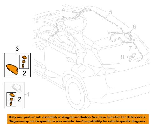 Lexus toyota oem 2015 nx200t antenna-cover 8607776010b2