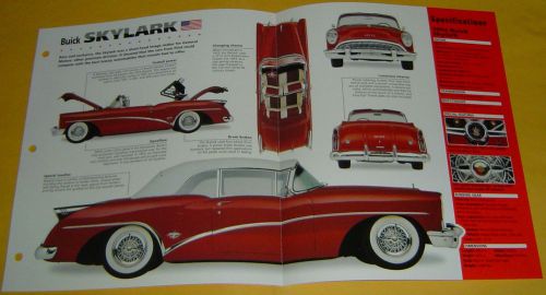 1953 1954 buick skylark convertible 322 ci fireball v8 imp info/specs/photo 15x9