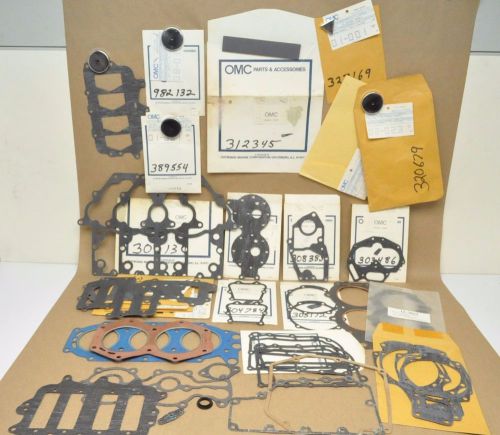 Nos new omc evinrude johnson outboard motor marine boat wholesale lot gaskets