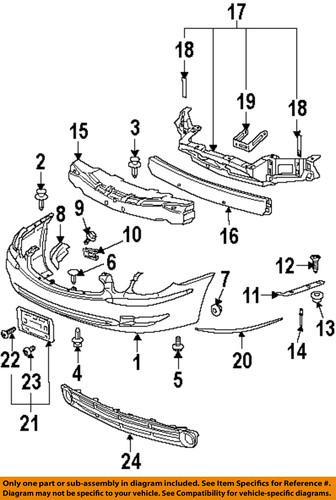 Buick gm oem 15285497 front bumper-mount panel