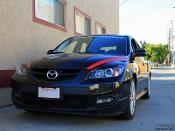 Headlight eyelids by tfb designs - fits the 2004-2009 mazda 3 mazdaspeed 3 04-09