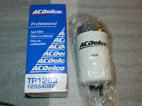 (1) brand new acdelco pro tp1263 fuel filter chevy gmc 12554082