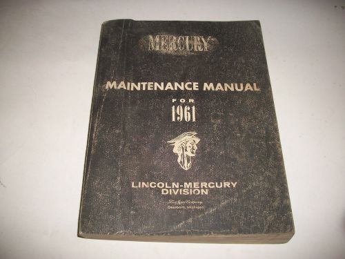 Original maintenance shop manual 1961 mercury meteor  800 mercury monterey