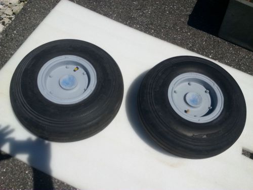 Aircraft parts l &amp; r  aerostar main wheel &amp; tire assemblys 6.50x8  8 ply