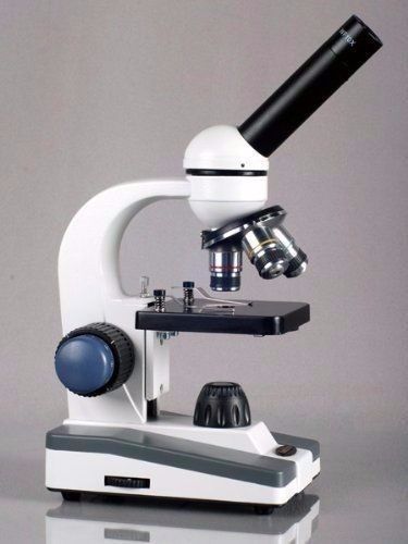 Amscope m150c  40x-1000x all-metal optical glass lenses cordless led student