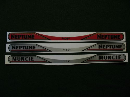 Antique neptune outboard motor decals