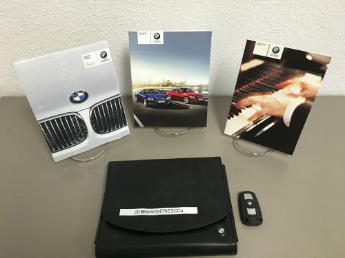 2011 bmw 3-series coupe/convertible genuine owner&#039;s manual w/ key fob