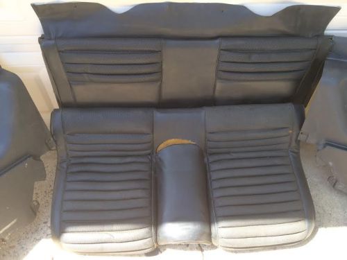 1969 1970 ford mustang mach 1 fastback f/b fold down seat used black + panels