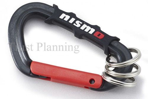 Nismo carabiner clip keychain key holder key ring black/red jdm