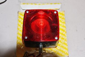 4&#034; square  double face fender pedestal red/amber/side turn signal light