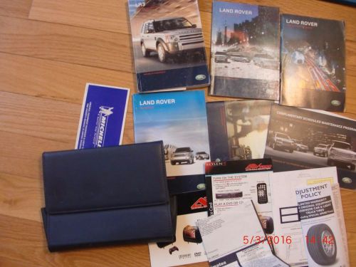 2008 2009  land rover lr3 owners manual set