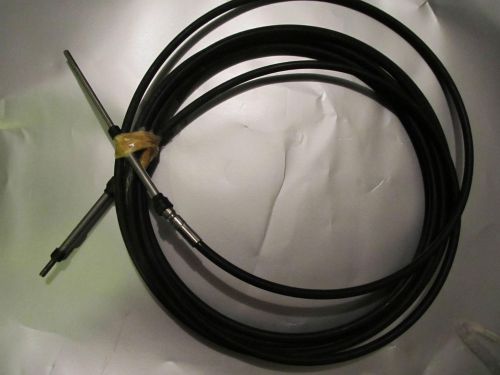 Acco morse teleflex type boat marine control cable 26&#039; threaded end 1/4&#034; dia.