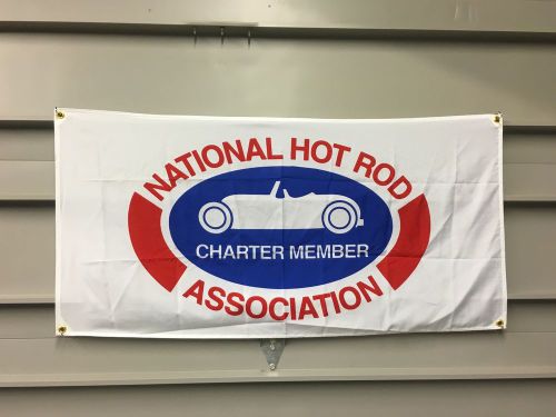 Nhra flag banner ~ hot rat rod ford chevy dodge 32 mopar racing nova mustang ss