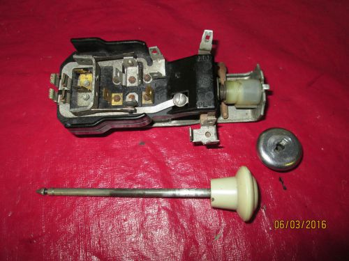 1955-59 chevy &amp; gmc truck original headlight switch and knob control rod &amp; bezel