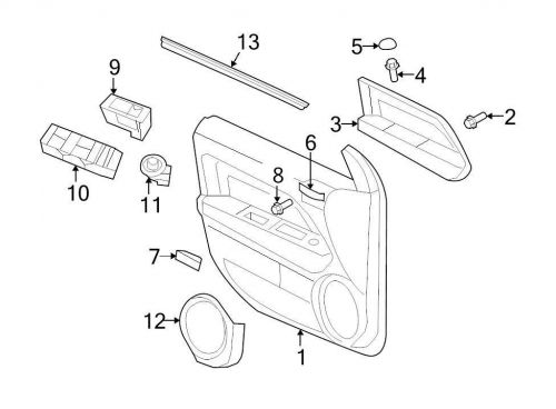 Chrysler oem jeep speaker cover 1aw72dk2ab image 12