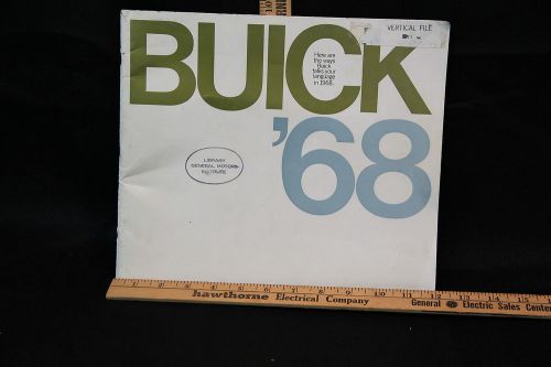 1968 buick 68 factory dealer photo illustrated car brochure gm library 73 pages