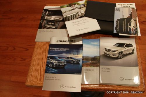 2013 mercedes benz glk owner&#039;s manual books with leather case