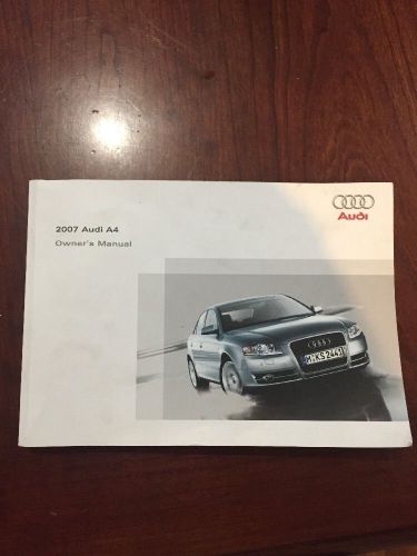 2007 audi a4 owners manual s4