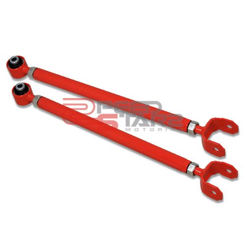 Bmw 3-series red adjustable suspension camber rear lower control toe arm/rod