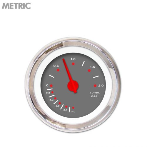 Aurora instruments gar252zmxmabce turbo gauge metric pegged gray