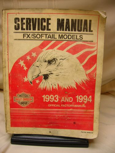 99482-94 harley davidson 1993 and 1994 fx softail models service manual