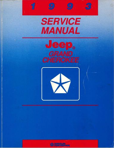 1993 jeep grand cherokee service manual repair shop dealer workshop