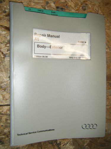 1998 audi a6 body exterior factory service manual shop repair