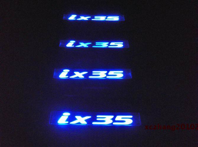   hyundai ix35  led high quality stainless door sill scuff plate 2010-2013