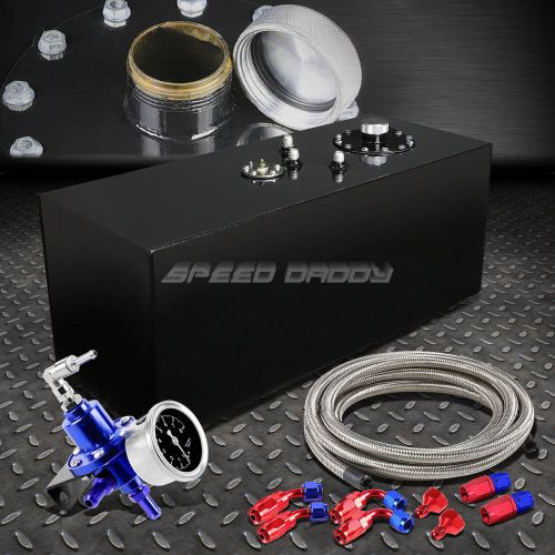 19 gallon top-feed coated fuel cell tank+cap+line kit+pressure regulator black