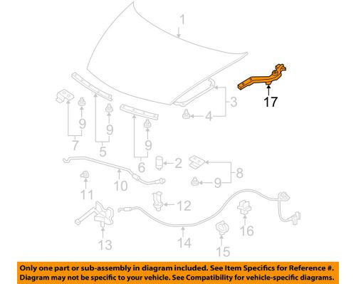 Honda oem 06-11 civic hood-hinge left 60170snaa00zz