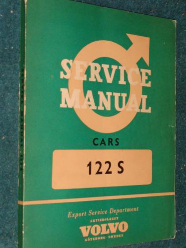 1959 / 1960 volvo 122 s shop manual / rare original 122s service book