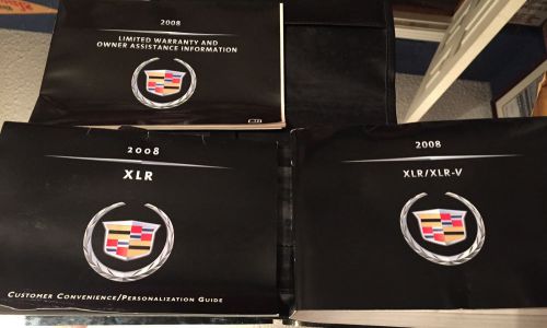 2008 cadillac xlr xlr-v owners manual in leather case free shipping