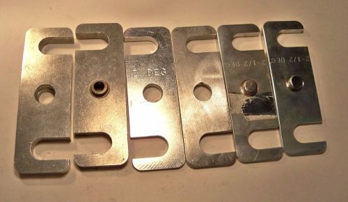 (6) truck arm lowering blocks degree shims aluminum nice late model nascar