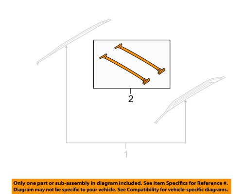 Ford oem roof rack rail luggage carrier-cross bar 7t4z7855100ba