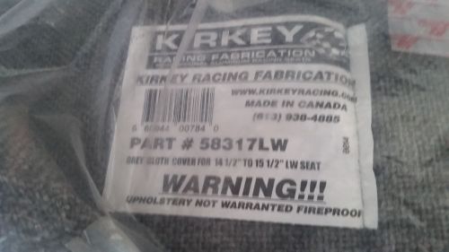 Kirkey racing seat cover grey cloth 4pcs #58317lw colth tweed