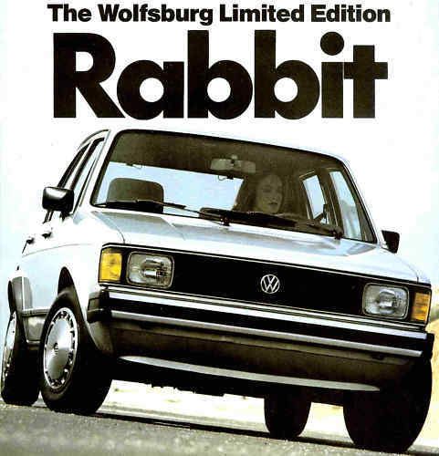 1983 vw rabbit wolfsburg factory brochure -volkswagen rabbit wolfsburg