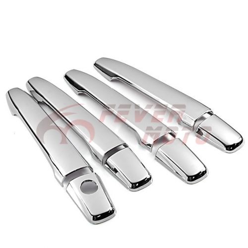 Mirror chrome door handle cover set for 08 09 10 mitsubishi lancer outlander fm