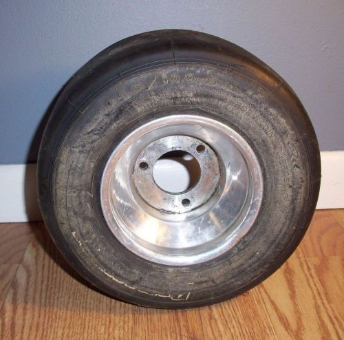 Bridgestone go kart cart racing tire and unknown rim 4.5/10.0-5
