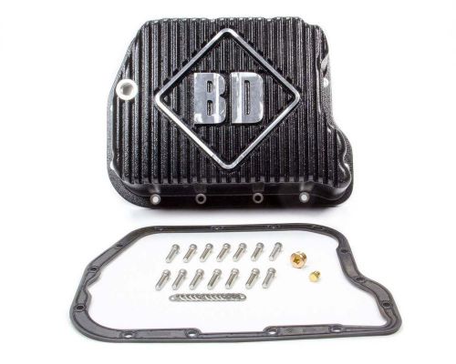 Bd diesel black cast aluminum deep sump trans pan 47re/47rh/48re p/n 1061501