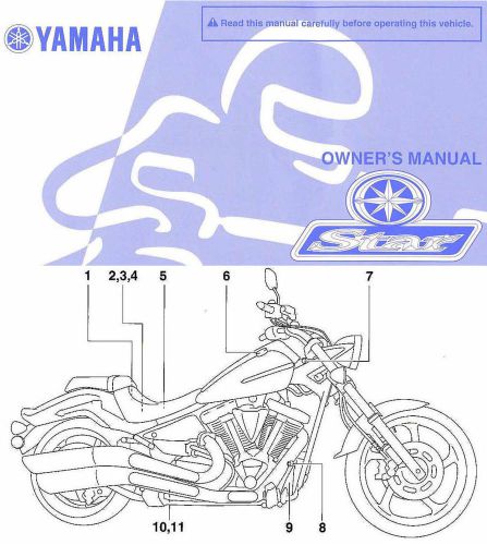 2011 yamaha star raider 1900 motorcycle owners manual -xv19csa-xv19ca-yamaha