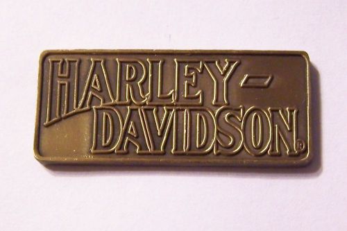 #hd0036 harley motorcycle vest pin harley-davidson bronze p1253263