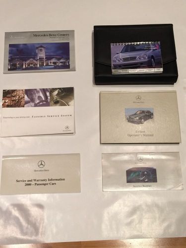 2000 mercedes benz e class e300 complete owners manual book operator information