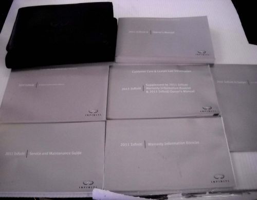 2011 infiniti g manual book set