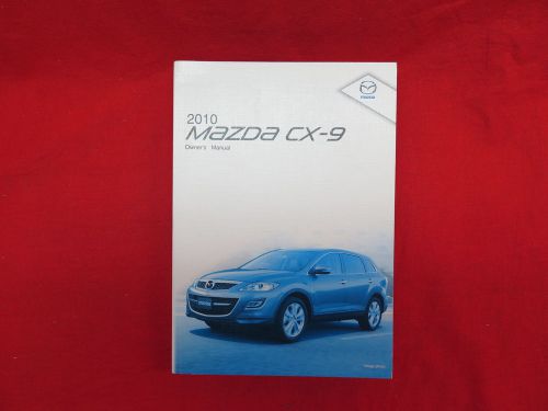 2010 mazda cx-9 owners manual guide book