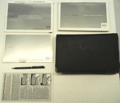 2003 infiniti fx45/fx35 oem owners manual with case and extras