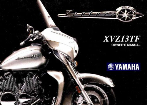 2002 yamaha venture xvz13tf motorcycle owners manual -venture-xvz13-xvz 13 tf