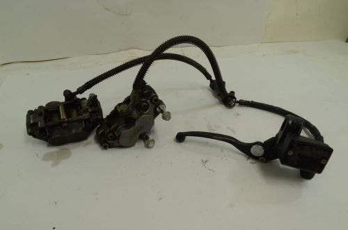 Kawasaki zx6 zx600e ninja front brake assembly calipers master cylinder 1993