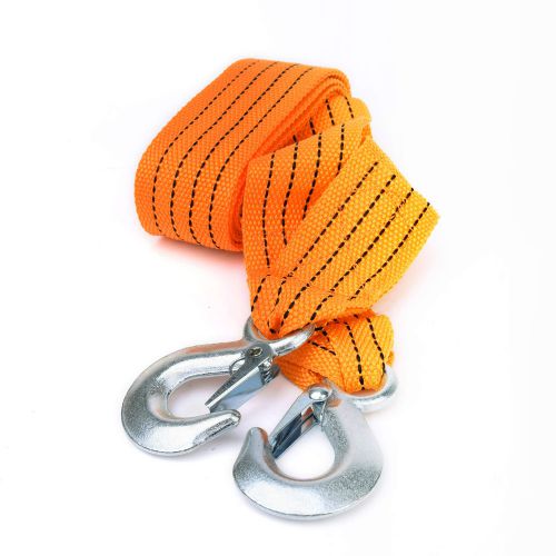 2.75m 3 tons car tow rope cable towing strap with hooks emergency