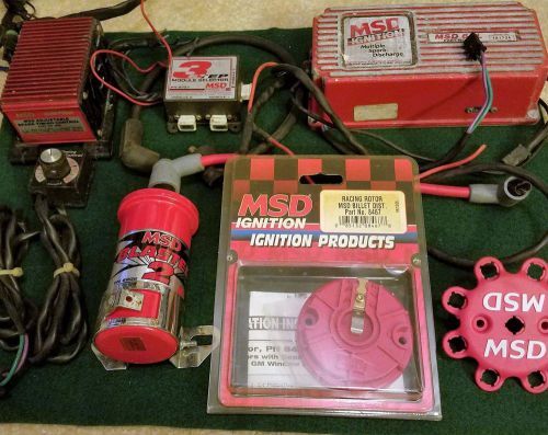 Msd ignition timing, 3 stage rpm, and 6al ignition. with blaster coil. etc....